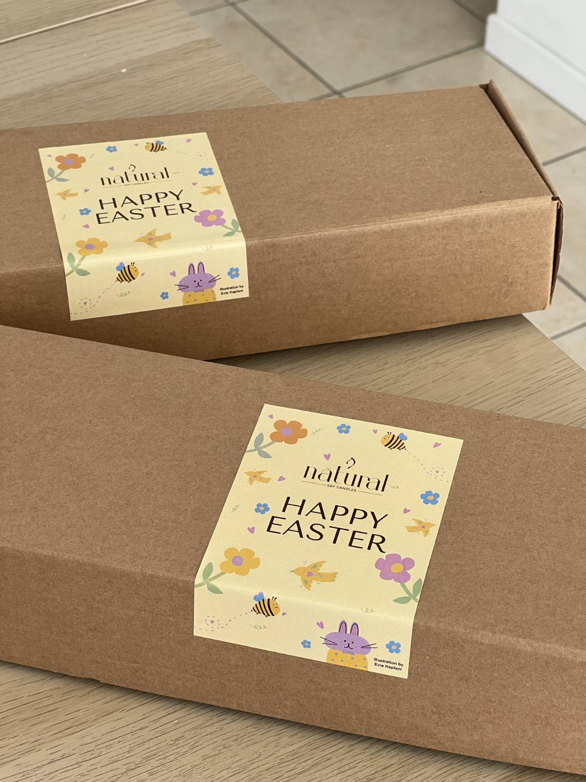 Handpainted Easter Candle