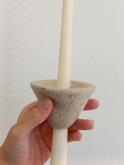 Ceramic Candle Holder Dubble Use