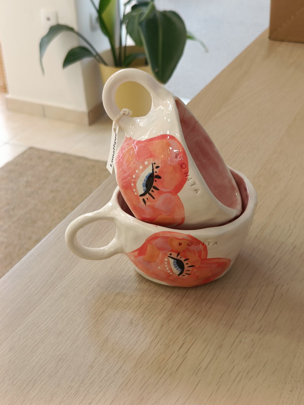 Ceramic double cappucino