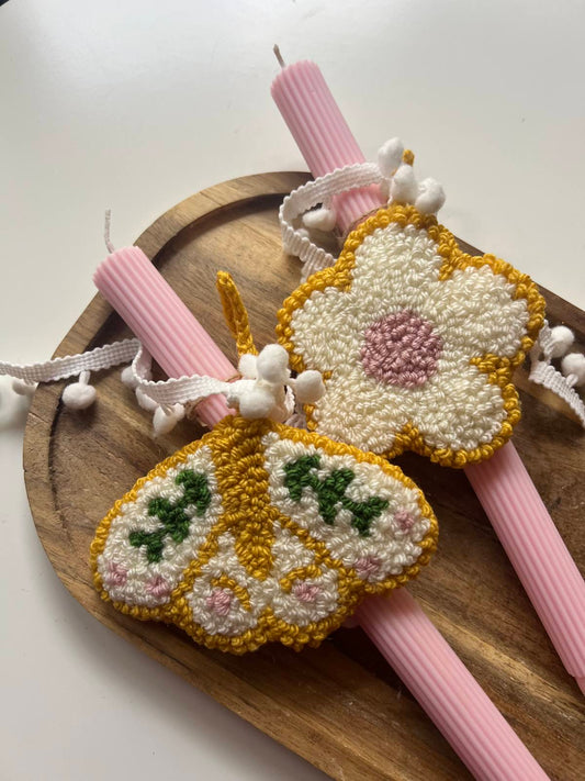 Flower/Butterfly Easter Candle