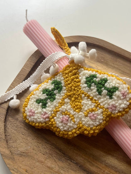 Flower/Butterfly Easter Candle