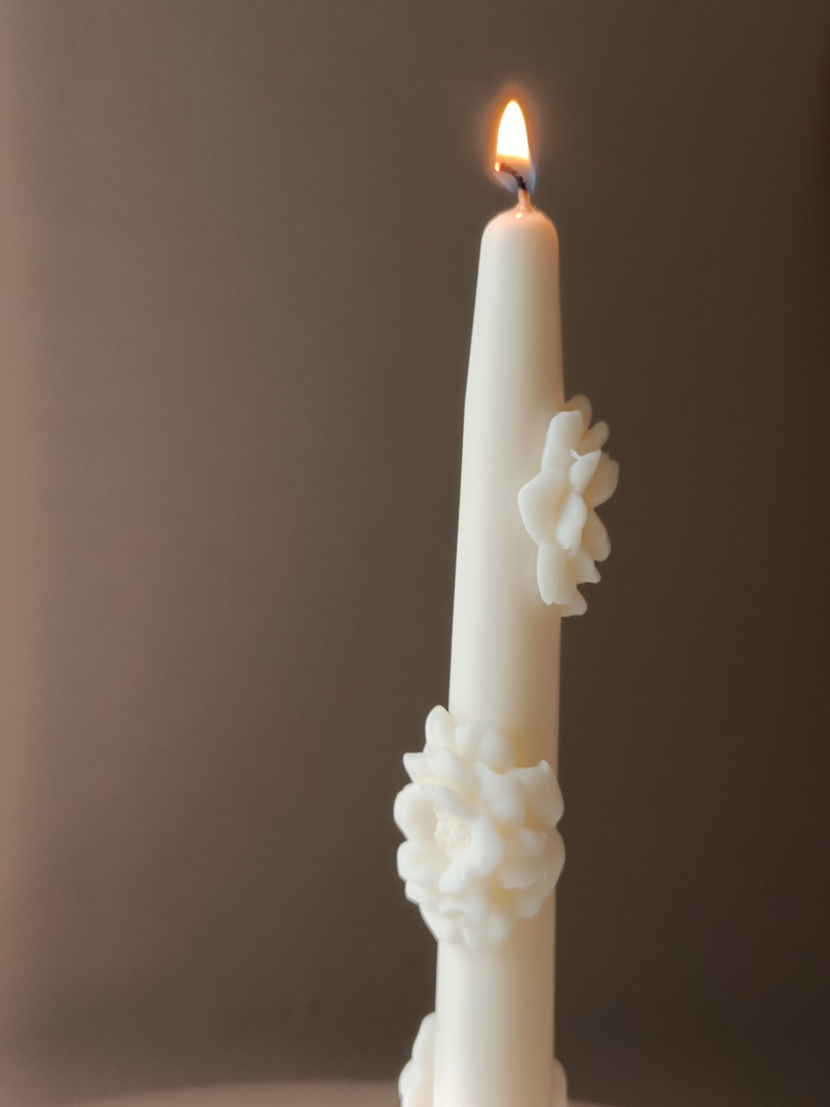 Peony Easter Candle