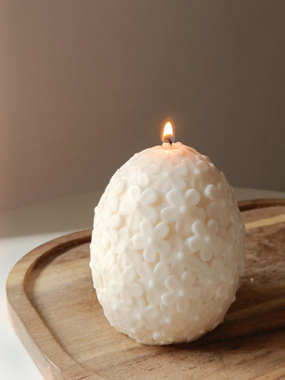 Spring Bloom Egg Candle