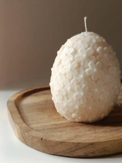 Spring Bloom Egg Candle