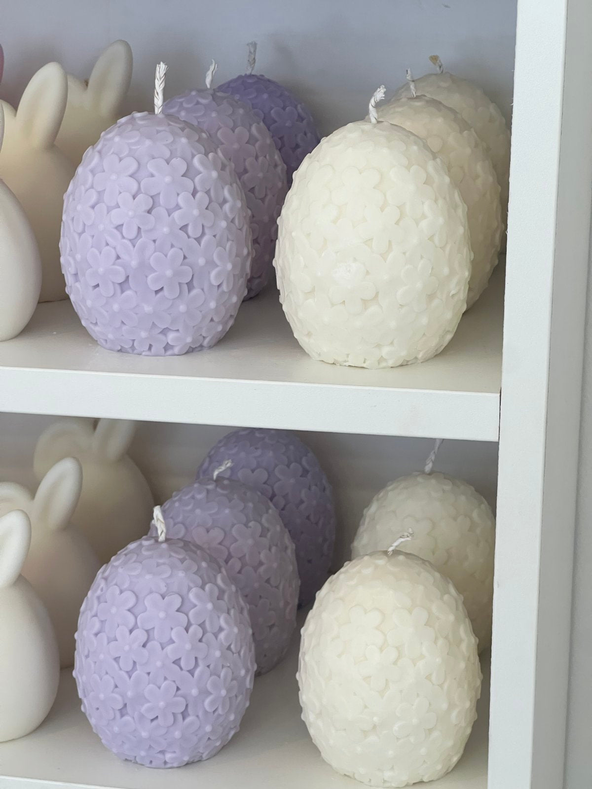 Spring Bloom Egg Candle