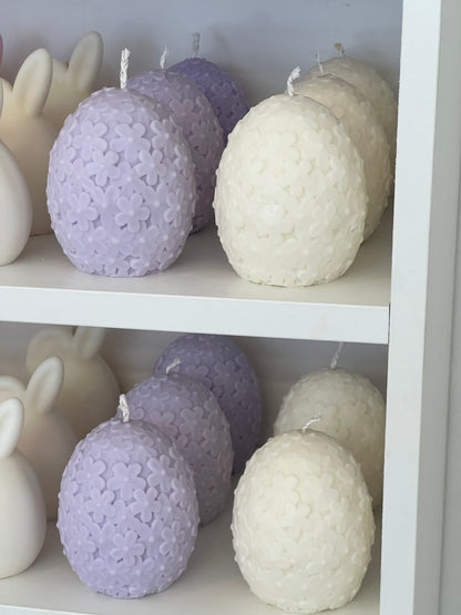 Spring Bloom Egg Candle