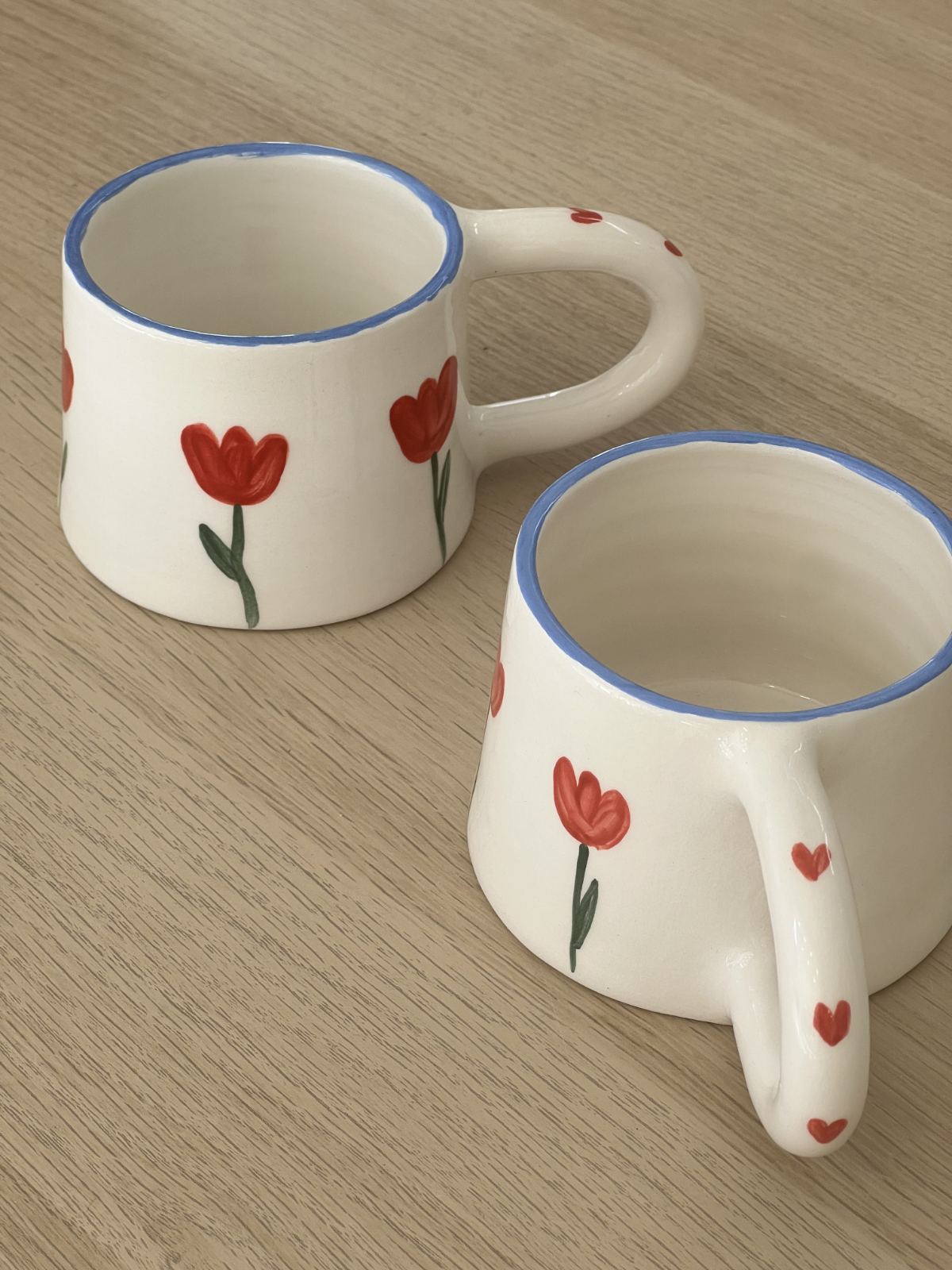 Ceramic mug | Red Flowers & Love